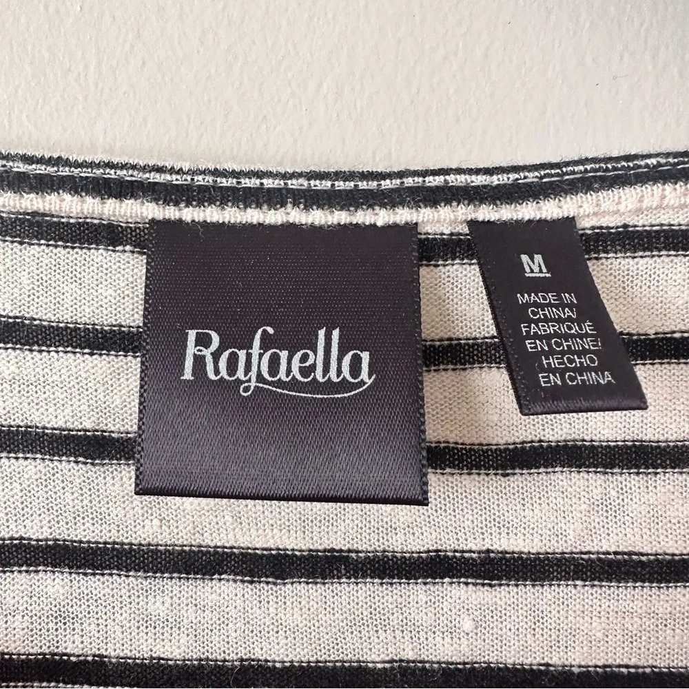 Rafaella-linen Blend Tassel Embroidered Summer Top - Picture 8 of 8